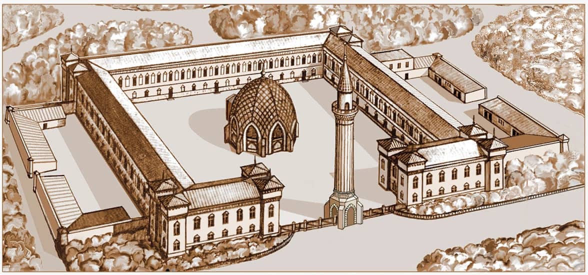 План Караван-Сарая в Оренбурге, взгляд сверху